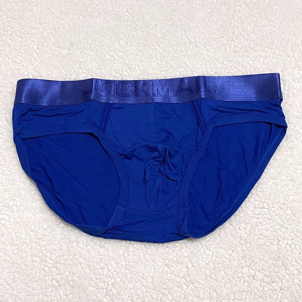 JOCKMAIL Medium (27-30) Classic Mono Brief Blue Modal Low Rise Underwear JM358